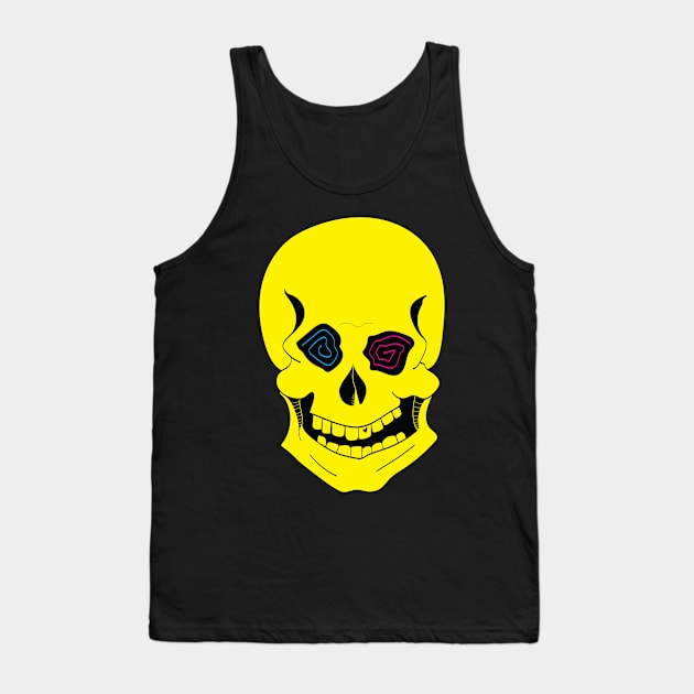 Skull Series #1 Tank Top by katklaus